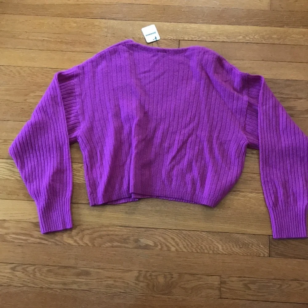 NWT Free People Elias Cashmere Sweater purple